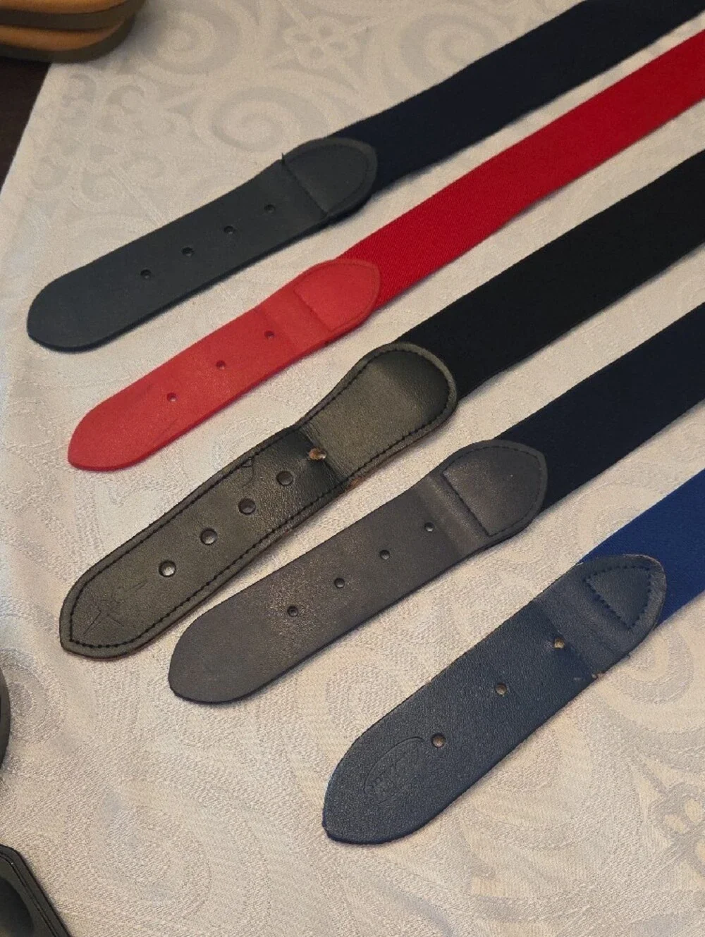 Classic Elastic Fabric Belt - Navy, Red, Black, Royal Blue